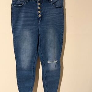 A Beautiful Soul by altered State Women's Dark Blue Skinny Jeans